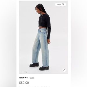 Urban Outfitters BDG Bella Baggy Jean, Size 27